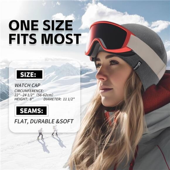 2 Pack Tactical Fleece Cap Winter Warm Beanie Military Army Watch Cap Gift - Picture 4 of 6